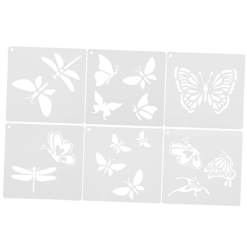 DIYEAH 6 Stück Malvorlage Schablonen zum Malen Kreisschablonen Schmetterlingsschablone Vorlage Schablone hohle Schablonen DIY -Schablonen Wandmalerei Vorlage Plastik Weiß DIYEAH 6 Stück Malvorlage Schablonen zum Malen Kreisschablonen Schmetterlingsschablone Vorlage Schablone hohle Schablonen DIY -Schablonen Wandmalerei Vorlage Plastik Weiß von DIYEAH