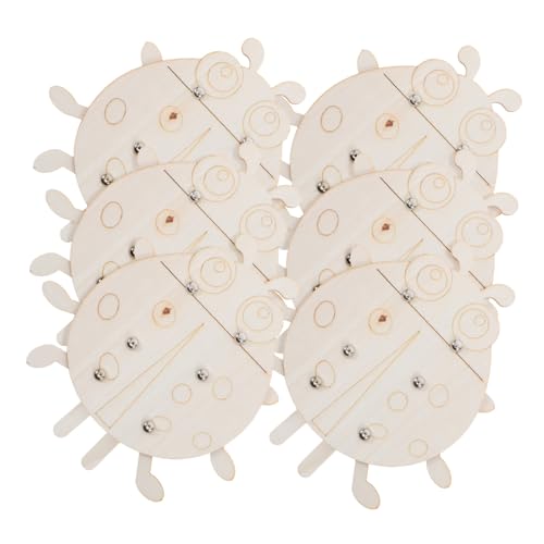 DIYEAH 6 Stück Marienkäfer-form, Unbehandeltes Holz, Ausschnitt: Holzrohling, Tier – Diy-malerei, Kunstornamente Für Kinderzimmer, Türdekoration, Klassenzimmer, Hochzeit, DIYEAH 6 Stück Marienkäfer-form, Unbehandeltes Holz, Ausschnitt: Holzrohling, Tier – Diy-malerei, Kunstornamente Für Kinderzimmer, Türdekoration, Klassenzimmer, Hochzeit, von DIYEAH