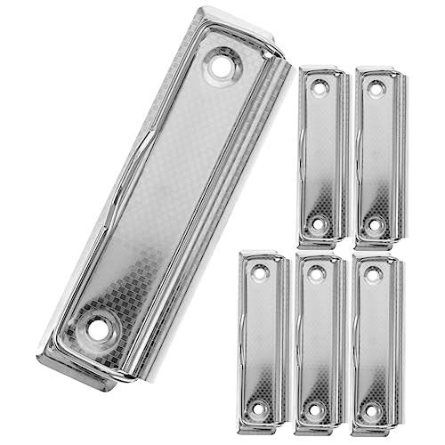 DIYEAH 6 Stück Metall Klemmbrett Clips Robuste und Langlebige Büro Zubehör für Dokumente Memos und Notizen für Schule Zuhause und Büro von DIYEAH