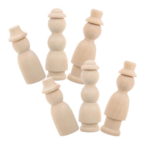 DIYEAH 6 Stück Puppenmann Holzpuppe bastelset für Holzfiguren Dekoration Personalisierte Holzpuppen zum Bemalen DIY-Graffiti-Puppen Menschen aus Holz hölzern Beige DIYEAH 6 Stück Puppenmann Holzpuppe bastelset für Holzfiguren Dekoration Personalisierte Holzpuppen zum Bemalen DIY-Graffiti-Puppen Menschen aus Holz hölzern Beige von DIYEAH