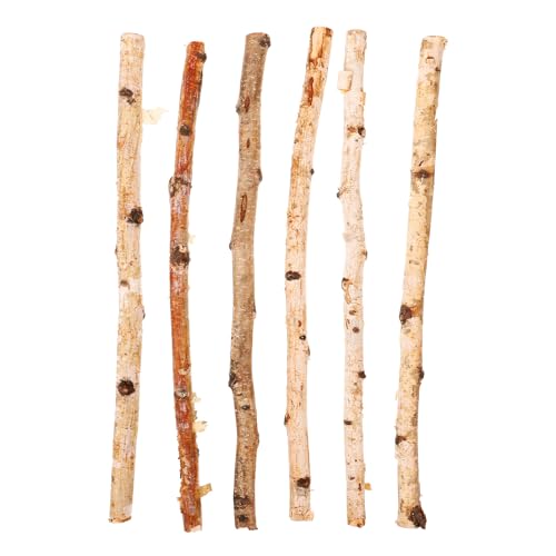 DIYEAH 6 Stück Rinde Stick Stickles Trockene Zweige Dekorstäbe zum Basteln künstlicher Jumbo-Sticks Untersetzer Zweige Bastelstäbe DIY Versorgung gefälschte Sticks Heimdekoration Zweige Ornament Holz von DIYEAH