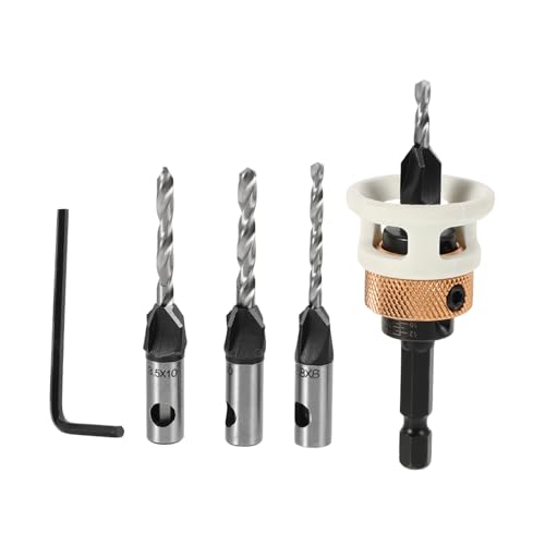 DIYEAH 6 Stück Senkbohrer Senker Tiefenstopp Bohrer Für Metall Bohrer Für Holz Holzbearbeitung Senkbohrer Metallbohrer Verstellbare Senkbohrer Kohlenstoffstahl DIYEAH 6 Stück Senkbohrer Senker Tiefenstopp Bohrer Für Metall Bohrer Für Holz Holzbearbeitung Senkbohrer Metallbohrer Verstellbare Senkbohrer Kohlenstoffstahl von DIYEAH