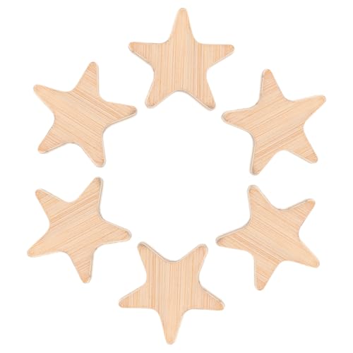 DIYEAH 6 Stück Sternholzchipmodell Decoupage-Papier kleine Holzausschnitte Blanko-Scheiben zum Basteln aus Holz Holzholzchip von Kindern Ausschnitte zum Basteln Holzmalerei-Handwerk DIYEAH 6 Stück Sternholzchipmodell Decoupage-Papier kleine Holzausschnitte Blanko-Scheiben zum Basteln aus Holz Holzholzchip von Kindern Ausschnitte zum Basteln Holzmalerei-Handwerk von DIYEAH