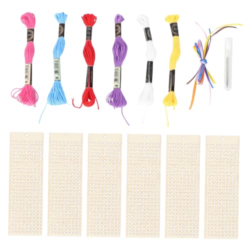 DIYEAH 6 Stück Teiliges Holz Kreuzstich Set Rechteckiges DIY Lesezeichen Kit für Kreative Handarbeiten Baumwollgarn für Weihnachten und Bastelprojekte Zufällige Farbe Zufällige Farbe DIYEAH 6 Stück Teiliges Holz Kreuzstich Set Rechteckiges DIY Lesezeichen Kit für Kreative Handarbeiten Baumwollgarn für Weihnachten und Bastelprojekte Zufällige Farbe Zufällige Farbe von DIYEAH