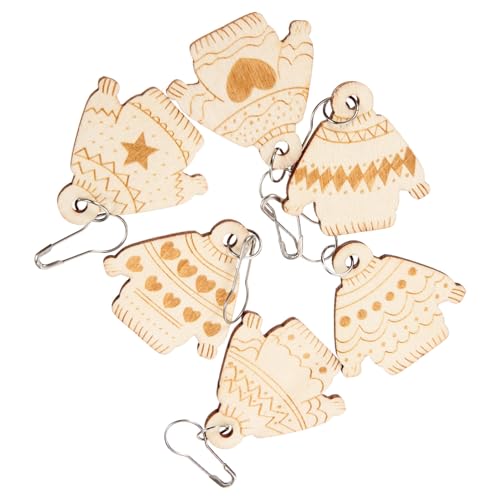DIYEAH 6 Stück Teiliges Holz Maschenmarkierer Ringe Leicht und Kompakt für Stricken Häkeln DIY Zubehör mit Verschiedenen Mustern für Handarbeit und Garnarbeiten DIYEAH 6 Stück Teiliges Holz Maschenmarkierer Ringe Leicht und Kompakt für Stricken Häkeln DIY Zubehör mit Verschiedenen Mustern für Handarbeit und Garnarbeiten von DIYEAH