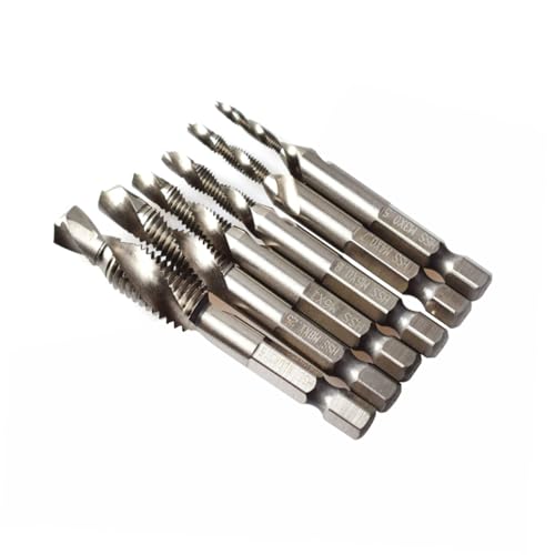 DIYEAH 6 Stück Teiliges Multifunktions Gewindebohrer-set mit Senkbohrer Selbstzentrierend aus Rostfreiem Hochhärtendem Material Geeignet für Metall Aluminium und Eisen Inklusive DIYEAH 6 Stück Teiliges Multifunktions Gewindebohrer-set mit Senkbohrer Selbstzentrierend aus Rostfreiem Hochhärtendem Material Geeignet für Metall Aluminium und Eisen Inklusive von DIYEAH