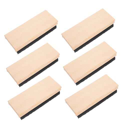 DIYEAH 6 Stück Teiliges Schwarze Filz tafelschwämme mit Ergonomischem Holzgriff Leichter Tragbarer Schultafelreiniger Geeignet für Lehrer Klassenzimmer und Büro DIYEAH 6 Stück Teiliges Schwarze Filz tafelschwämme mit Ergonomischem Holzgriff Leichter Tragbarer Schultafelreiniger Geeignet für Lehrer Klassenzimmer und Büro von DIYEAH