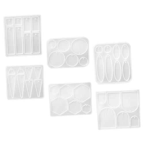 DIYEAH 6 Stück Teiliges Silikonformen für Schmuckherstellung Flexible Epoxidharz Gießformen für Ohrringe und Anhänger Waschbare Reißfeste Diy Formen für Geometrische Kristall Anhänger DIYEAH 6 Stück Teiliges Silikonformen für Schmuckherstellung Flexible Epoxidharz Gießformen für Ohrringe und Anhänger Waschbare Reißfeste Diy Formen für Geometrische Kristall Anhänger von DIYEAH