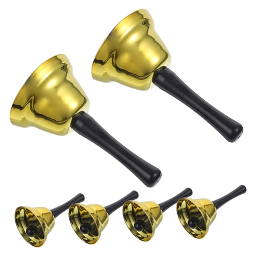DIYEAH 6 Stück Teiliges Weihnachtsglocken Handglocken aus Metall für Restaurant Party und Dekoration als Serviceglocke Alarmglocke und Weihnachtsbaumornament Retro Design DIYEAH 6 Stück Teiliges Weihnachtsglocken Handglocken aus Metall für Restaurant Party und Dekoration als Serviceglocke Alarmglocke und Weihnachtsbaumornament Retro Design von DIYEAH