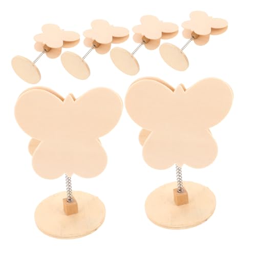DIYEAH 6 Stück Tischkartenhalter DIY Handbemalt für Hochzeiten Dekorative Tischnummer Clips Kleine Kartenhalter für Menüs und Fotos Vielseitig Einsetzbar für Festliche Anlässe von DIYEAH