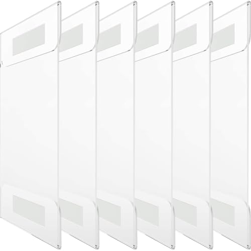 DIYEAH 6 Stück Transparente Acryl Preisschilder Halter Doppelseitiger Tischaufsteller für Menükarten für Hotel Restaurant Bar Konferenzen und Hochzeiten von DIYEAH