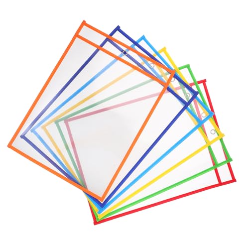 DIYEAH 6 Stück Transparente Dokumentenhalter Praktische Aufbewahrung für Unterlagen Wiederverwendbare Robuste Datei Organizer aus Pet für Büro und Zuhause von DIYEAH