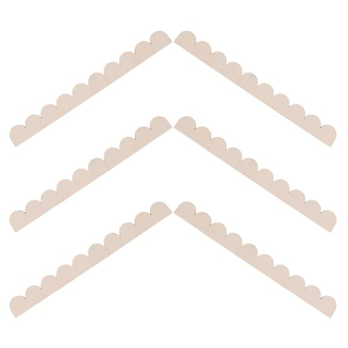 DIYEAH 6 Stück Unbehandelte Holzleisten mit Wellenkante Dekorative Holzverkleidung für DIY Projekte Wandschränke und Möbelgestaltung DIYEAH 6 Stück Unbehandelte Holzleisten mit Wellenkante Dekorative Holzverkleidung für DIY Projekte Wandschränke und Möbelgestaltung von DIYEAH