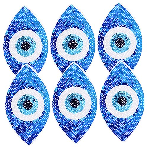 DIYEAH 6 Stück Zubehör für Augenbekleidung Klare Make-up-Taschen mit Reißverschluss kleine Schminktasche clothes outfits Pailletten-Bling-Patch Bügelflicken für Jeans pp Blue DIYEAH 6 Stück Zubehör für Augenbekleidung Klare Make-up-Taschen mit Reißverschluss kleine Schminktasche clothes outfits Pailletten-Bling-Patch Bügelflicken für Jeans pp Blue von DIYEAH