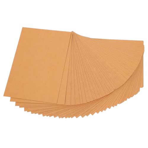 DIYEAH 60 Stück Doppelseitige leere Karte leere Notizkarten leere Postkarten Kartenvorrat Karten leer einfache Karten Karton für die Kartenherstellung Papier Khaki von DIYEAH