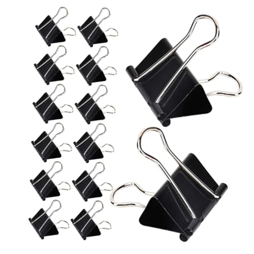 DIYEAH 60 Stück Extra Große Metall-binderclips Schwarze Büroklammern Stabile Dokumentenklammern Vielseitig für Lehrer Studenten und Geschäftsanwendungen DIYEAH 60 Stück Extra Große Metall-binderclips Schwarze Büroklammern Stabile Dokumentenklammern Vielseitig für Lehrer Studenten und Geschäftsanwendungen von DIYEAH