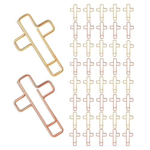 DIYEAH 60 Stück Kreuz Büroklammern Metall Lesezeichen Gold Roségold Symbolische Seitenmarker für Bibel Tagebuch Notizen Praktische Clips für Studium Organisation und Geschenkideen DIYEAH 60 Stück Kreuz Büroklammern Metall Lesezeichen Gold Roségold Symbolische Seitenmarker für Bibel Tagebuch Notizen Praktische Clips für Studium Organisation und Geschenkideen von DIYEAH