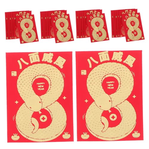 DIYEAH 60 Stück Lai Feng Geldumschläge für Bargeld Dekorative Umschläge geburtstag umschlag Neujahrsumschlag Chinesische Umschläge für Papier rot von DIYEAH