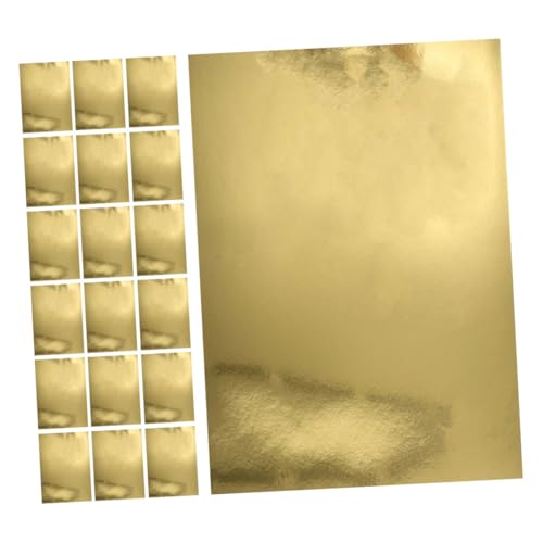 DIYEAH 60 Stück Manueller Papierstau Schokolade Verpackungspapier Holografisches Papier Glitzerpapier-karton Origami-kunstpapier Kartonpapier Papier Für Handwerk Diy-bastelpapier Golden von DIYEAH
