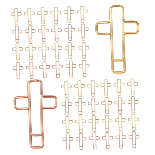 DIYEAH 60 Stück Metall Büroklammern Kreuzform Gold Roségold Lesezeichenklammern für Bibelstudium Tagebuch Organisation Dokumentenhalter Robust Praktisch Vielseitig DIYEAH 60 Stück Metall Büroklammern Kreuzform Gold Roségold Lesezeichenklammern für Bibelstudium Tagebuch Organisation Dokumentenhalter Robust Praktisch Vielseitig von DIYEAH