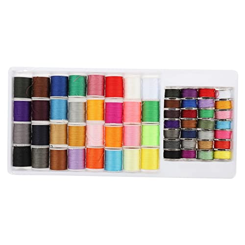 DIYEAH 60 Stück Nähgarn stickrahmen embroidery bastelzeug stickgarne nähmaschine Stifte Stickgarn alle Mini-Nähset Korb praktisches Stickgarn tragbarer Unterfaden Plastik von DIYEAH