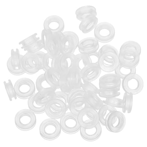 DIYEAH 60 Stück Ohrclip-Verschlüsse: Silikon-Rückenpolster für Ohrclips – transparente und kleine O-förmige Polster für Ohrschmuck von Mädchen und Frauen von DIYEAH