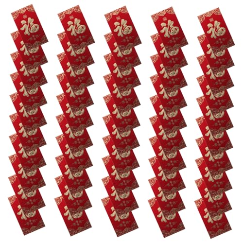DIYEAH 60 Stück Rote Umschläge mit Fu-zeichen Chinesisches Neujahr Envelopes Glücksumschläge für Lunar Pferdejahr Hochzeit Geburtstag Festtagsgeschenke DIYEAH 60 Stück Rote Umschläge mit Fu-zeichen Chinesisches Neujahr Envelopes Glücksumschläge für Lunar Pferdejahr Hochzeit Geburtstag Festtagsgeschenke von DIYEAH
