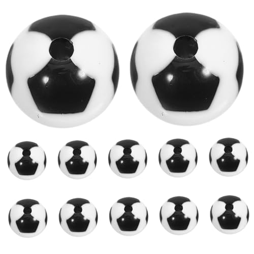 DIYEAH 60 Stück Teiliges Fußball-perlen aus Acryl Runde Spacer-perlen für DIY Schmuckherstellung Armbänder Halsketten Kreative Bastelprojekte DIYEAH 60 Stück Teiliges Fußball-perlen aus Acryl Runde Spacer-perlen für DIY Schmuckherstellung Armbänder Halsketten Kreative Bastelprojekte von DIYEAH