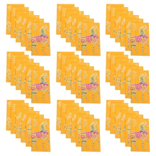 DIYEAH 60 Stück Teiliges Vietnamesische Neujahrs Rotumschläge Jahr Des Pferdes Goldene Frühlingsfest Lucky Money Taschen mit Traditionellen Vietnamesischen Motiven für Wohlstand und Glück von DIYEAH