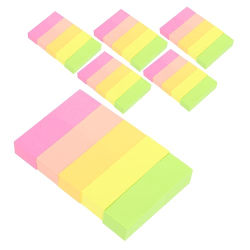DIYEAH 600 Stück Bunte Haftnotizen Selbstklebende Index Tabs Farbige Buchetiketten Kleine Haftnotizen Für Schüler Büro Organisation Flexibles Markieren Und Beschriften von DIYEAH