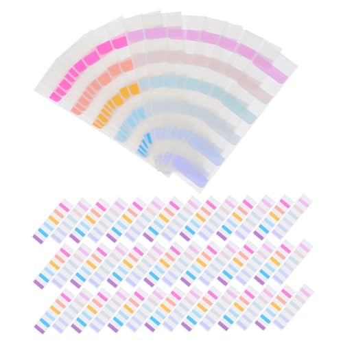 DIYEAH 600 Stück Farbige Haftnotizen Selbstklebend Halbtransparente Schreibbare Index Tabs Für Bücher Notizen Kalender Robustes Papier Haftmarker Für Organisation Und Kategorisierung Von von DIYEAH