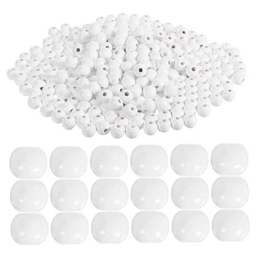 DIYEAH 600 Stück Weiße Runde Holzperlen mit Loch DIY Spacer Beads Handgefertigte Natürliche Holzperlen für Schmuckherstellung Armbänder Halsketten und Dekoration DIYEAH 600 Stück Weiße Runde Holzperlen mit Loch DIY Spacer Beads Handgefertigte Natürliche Holzperlen für Schmuckherstellung Armbänder Halsketten und Dekoration von DIYEAH