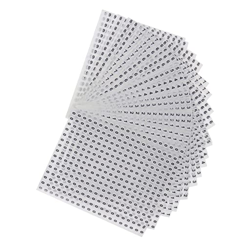 DIYEAH 6000Stücke Runde Selbstklebende Nummernaufkleber Sticker für Zuhause für Etikettierung Langlebig von DIYEAH