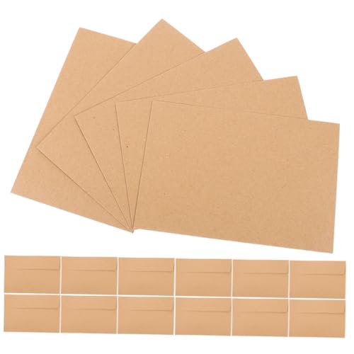 DIYEAH 60Stücke Selbstklebende Einladungskartenumschläge Kraftpapier für Hochzeiten Jubiläen und Partys Design Sicherer Versand Vielseitig Einsetzbar von DIYEAH