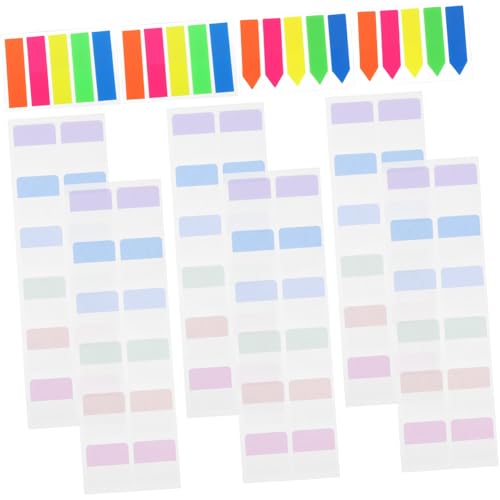 DIYEAH 640Stücke Selbstklebende Lesemarkierungs Tabs Wiederverwendbare Index Tabs Pastellfarben für Schule und Büro Praktische Notizmarker für Seitenmarkierung von DIYEAH