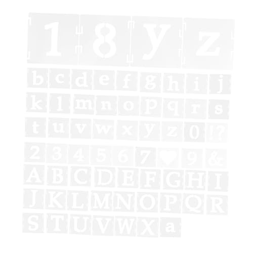 DIYEAH 65 Stück Diy Buchstaben Zahlen und für Kreative Malprojekte Holz Wänden Stoffen und für Scrapbooking und Kunsthandwerk von DIYEAH