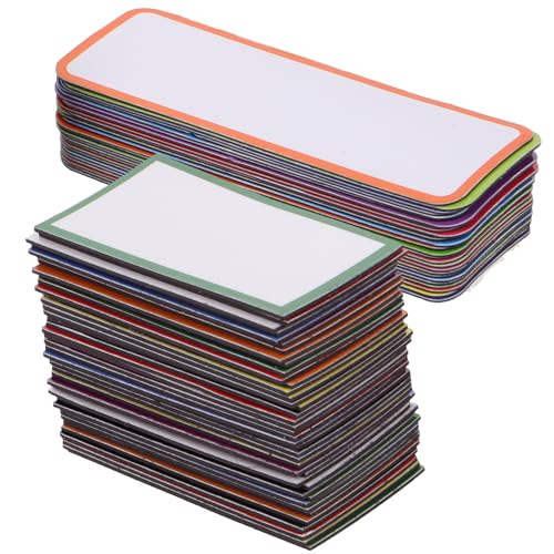 DIYEAH 67 Stück Magnetische Memo Tags Farbige Etiketten Aufkleber für Whiteboard Kühlschrank Büro Wiederverwendbare Beschreibbare Magnetetiketten mit Trockenlöschoberfläche für von DIYEAH