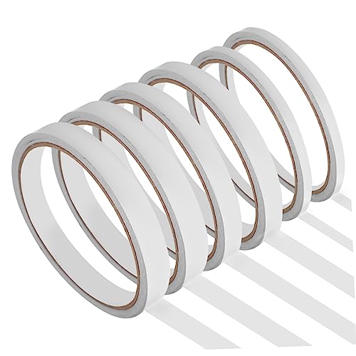 DIYEAH 6Rollen Doppelseitiges Klebeband für Scrapbooking Basteln Verpackungen Hohe Viskosität Vielseitig Einsetzbar Leicht zu Verwenden von DIYEAH
