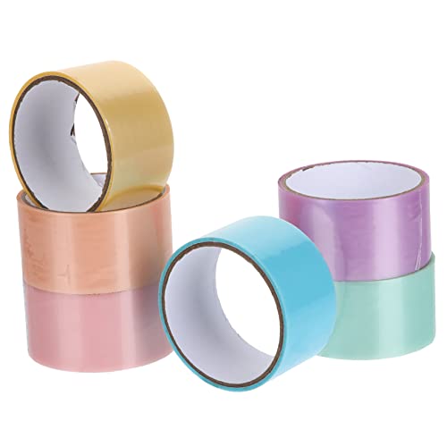 DIYEAH 6Rollen Klebeband Klebrige Ballbänder für DIY Sensory Spaß Schule Büro oder Zuhause Geschenkidee für Erwachsene von DIYEAH