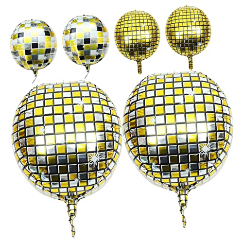 DIYEAH 6St Disco-Kugel-Ballon Heliumtanks für Ballons Ballongirlande Ballonbogenständer weihnachten party weihnachtsbaumdeko hochzeitsdeko große Feenballons Party-Kulisse Aluminiumfolie DIYEAH 6St Disco-Kugel-Ballon Heliumtanks für Ballons Ballongirlande Ballonbogenständer weihnachten party weihnachtsbaumdeko hochzeitsdeko große Feenballons Party-Kulisse Aluminiumfolie von DIYEAH