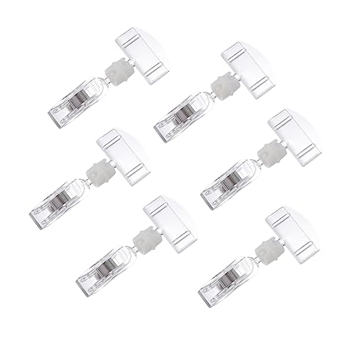 DIYEAH 6Stücke Acryl Preisschild Clips Einfacher Werbeclip für Tischkartenhalter Transparentes Display für Menüs Fotos und Etiketten für Märkte und Geschäfte von DIYEAH
