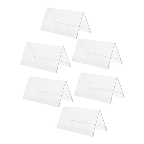DIYEAH 6Stücke Acryl Tischkartenhalter für Veranstaltungen Doppelseitige Platzkartenständer für Hochzeiten Konferenzen und Transparent Stabil und Langlebig von DIYEAH