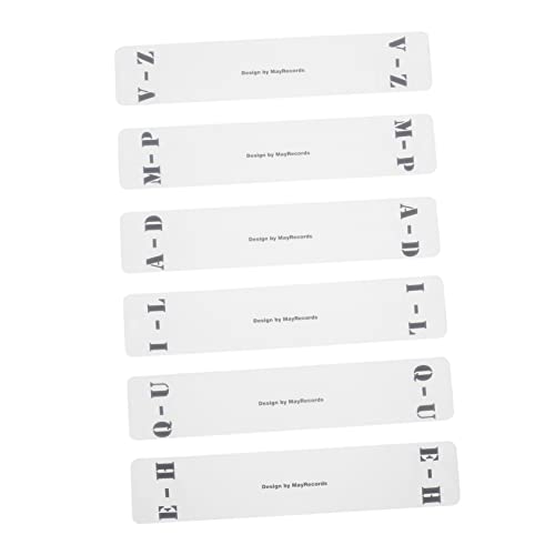 DIYEAH 6Stücke CD Vinyl Trennkarten Acryl Etikettenkarten für Alphabetische CD Kategorisierung und Organisation Transparentes Design für Einfache Sortierung DIYEAH 6Stücke CD Vinyl Trennkarten Acryl Etikettenkarten für Alphabetische CD Kategorisierung und Organisation Transparentes Design für Einfache Sortierung von DIYEAH