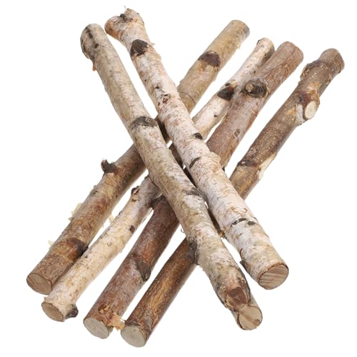 DIYEAH 6Stücke DIY Holzstäbchen Dünne Birkenäste für Bastelprojekte Natürliche Dekoration Lange Holzscheite für Arrangements und Foto Requisiten von DIYEAH