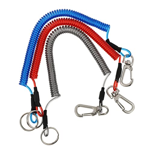 DIYEAH 6Stücke Einziehbares Kabel Verlust Lanyard für Schlüssel Spiralkabel mit Farben TPU Material Elastisch Sicheres Zubehör für Anhänger und Outdoor Aktivitäten DIYEAH 6Stücke Einziehbares Kabel Verlust Lanyard für Schlüssel Spiralkabel mit Farben TPU Material Elastisch Sicheres Zubehör für Anhänger und Outdoor Aktivitäten von DIYEAH