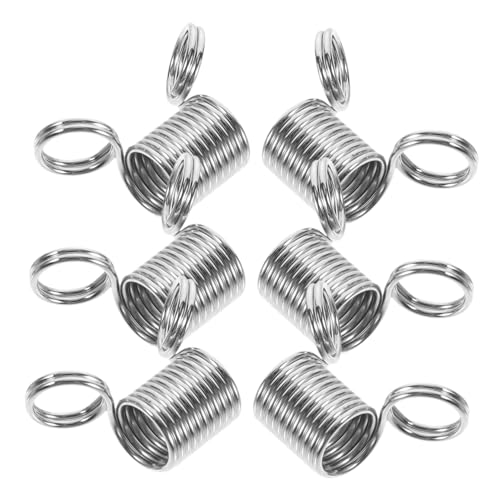 DIYEAH 6Stücke Perlenstopper Metall Mini Feder Schmuckherstellungsstopper Langlebige Zugfedern für DIY Schmuck Vielseitig Einsetzbar Schützt Perlen Herstellung von DIYEAH