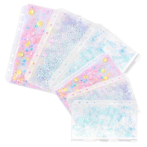 DIYEAH 6Stücke Reißverschluss Aufbewahrungstaschen Wiederverwendbare Zip Binder für Dokumente Leicht und Langlebig für Schule von DIYEAH