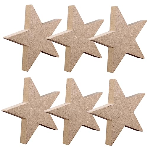 DIYEAH 6Stücke Unlackierte Holzsterne zum Basteln DIY Dekoration Blanko Material für Weihnachten Partys und Gestaltung DIYEAH 6Stücke Unlackierte Holzsterne zum Basteln DIY Dekoration Blanko Material für Weihnachten Partys und Gestaltung von DIYEAH
