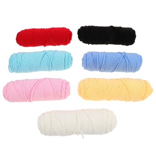 DIYEAH 7 Rollen Handstrickgarn Milchpuppenherstellung DIY Garn Puppenzubehörgarn Baumwollgarn Sockengarn Häkelgarn Amigurumi Bastelgarn Baumwollgarn Zum Häkeln Baumwollfaden DIYEAH 7 Rollen Handstrickgarn Milchpuppenherstellung DIY Garn Puppenzubehörgarn Baumwollgarn Sockengarn Häkelgarn Amigurumi Bastelgarn Baumwollgarn Zum Häkeln Baumwollfaden von DIYEAH