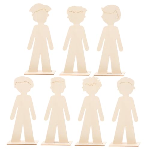 DIYEAH 7 Stück Handgefertigte Jungenholzchips Holzmalerei Handwerk Für Holz Geschnitztes Handwerk Holzdekorationanimail Diy Handwerk Für Holz Holzfigur Zum Bemalen Beige DIYEAH 7 Stück Handgefertigte Jungenholzchips Holzmalerei Handwerk Für Holz Geschnitztes Handwerk Holzdekorationanimail Diy Handwerk Für Holz Holzfigur Zum Bemalen Beige von DIYEAH
